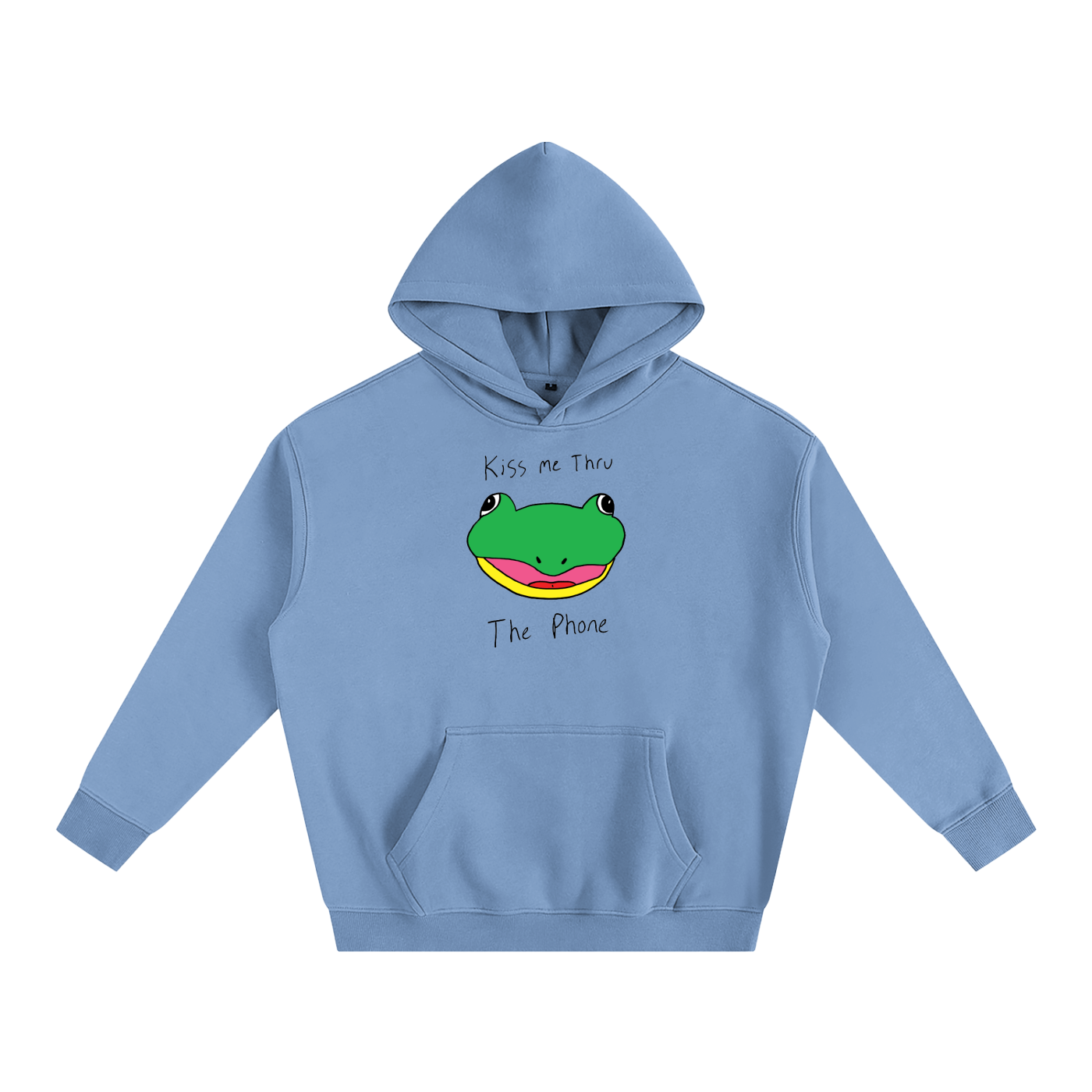 Kiss Me Thru The Phone Frog Hoodie