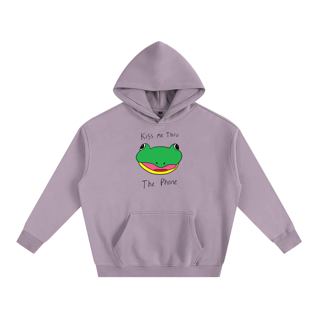 Kiss Me Thru The Phone Frog Hoodie