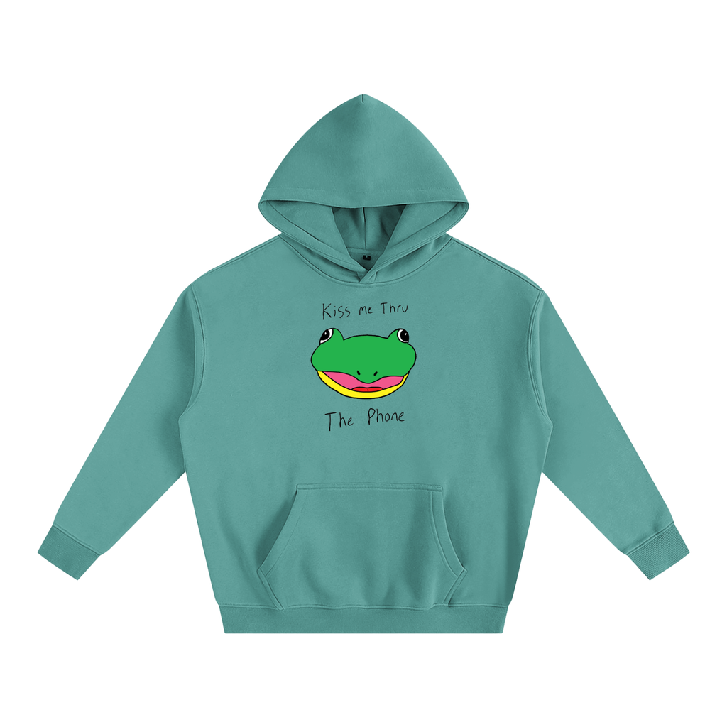 Kiss Me Thru The Phone Frog Hoodie